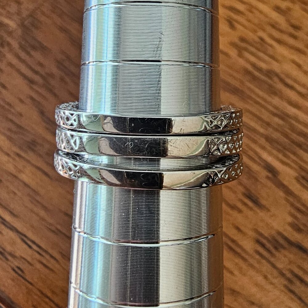 Vancaro Three Piece Stacking Engagement Ring - Picture 8 of 10